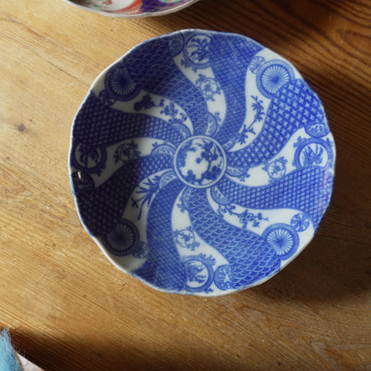 【限定セット】色絵と捻り紋印判皿 - Kotto Shop