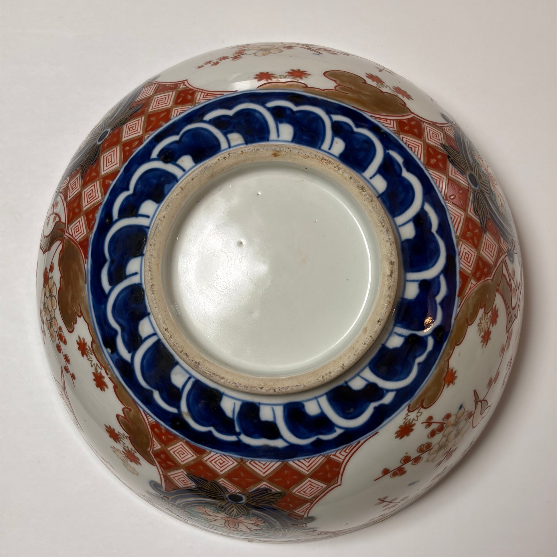 【ひっつき / 甘手あり】鳥と梅が華やぐ金彩色絵大鉢 - Kotto Shop