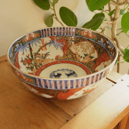 松竹梅の金彩色絵鉢 - Kotto Shop