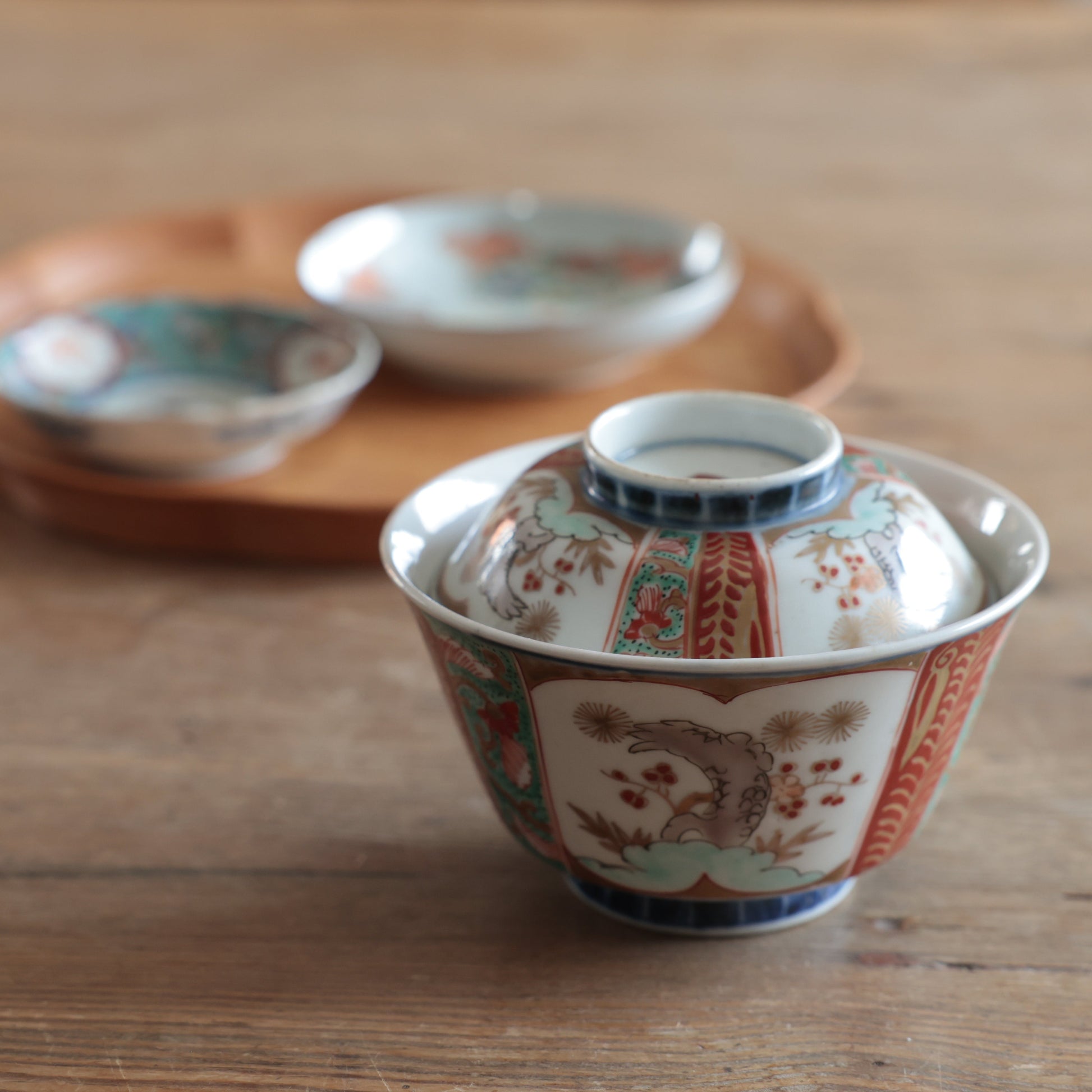 慶びを包む淡色蓋付き茶碗　 - Kotto Shop