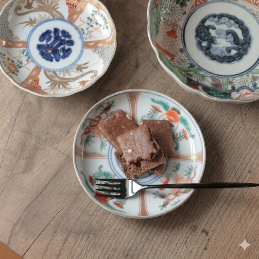 福助と鳳凰の金彩小皿 - Kotto Shop