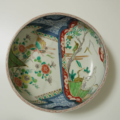 美しい表情の色絵鉢 - Kotto Shop