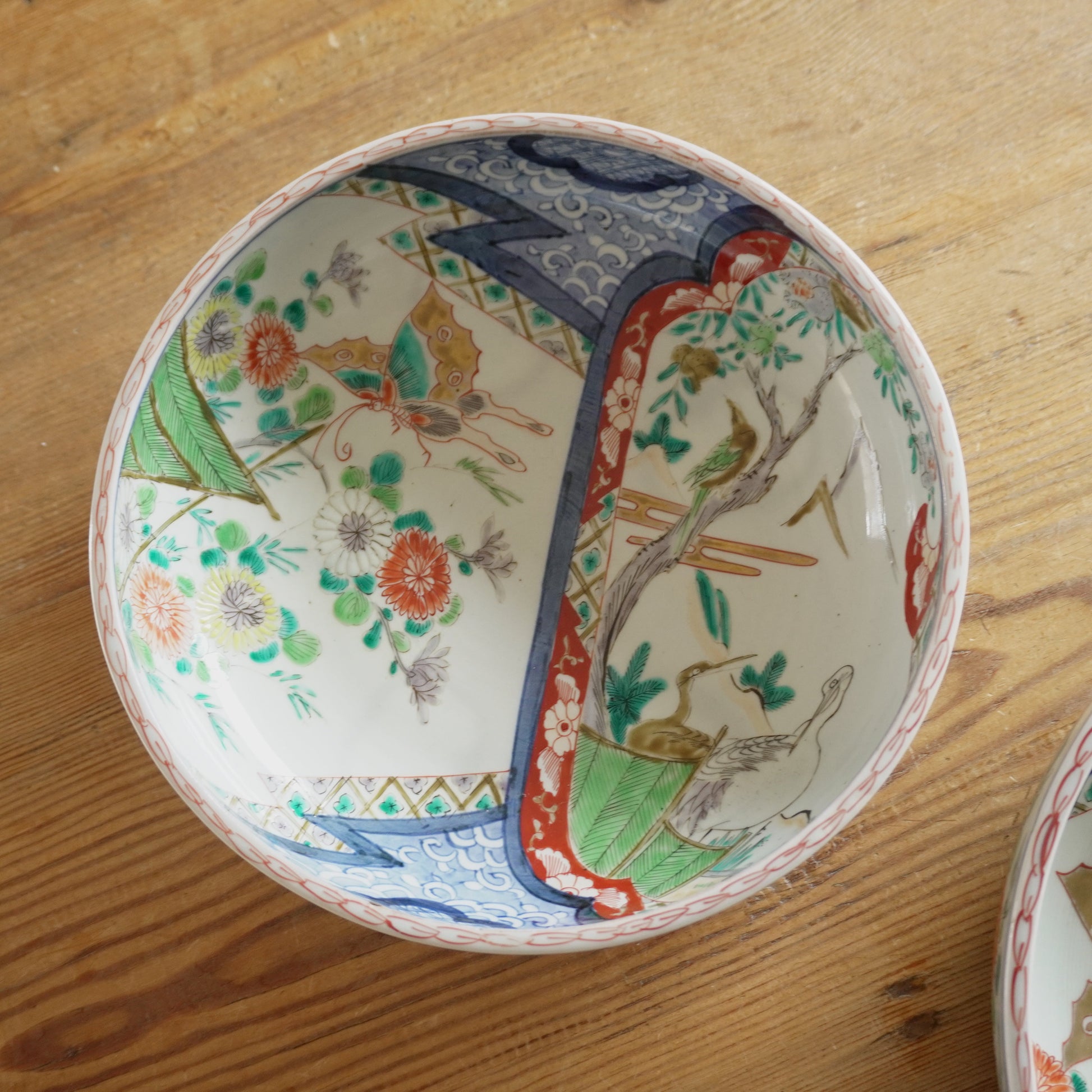 美しい表情の色絵鉢 - Kotto Shop