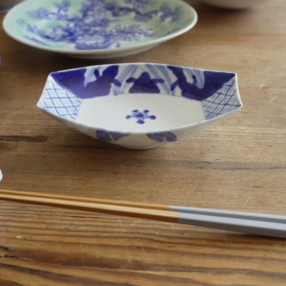 北欧ブルーな変形皿 - Kotto Shop