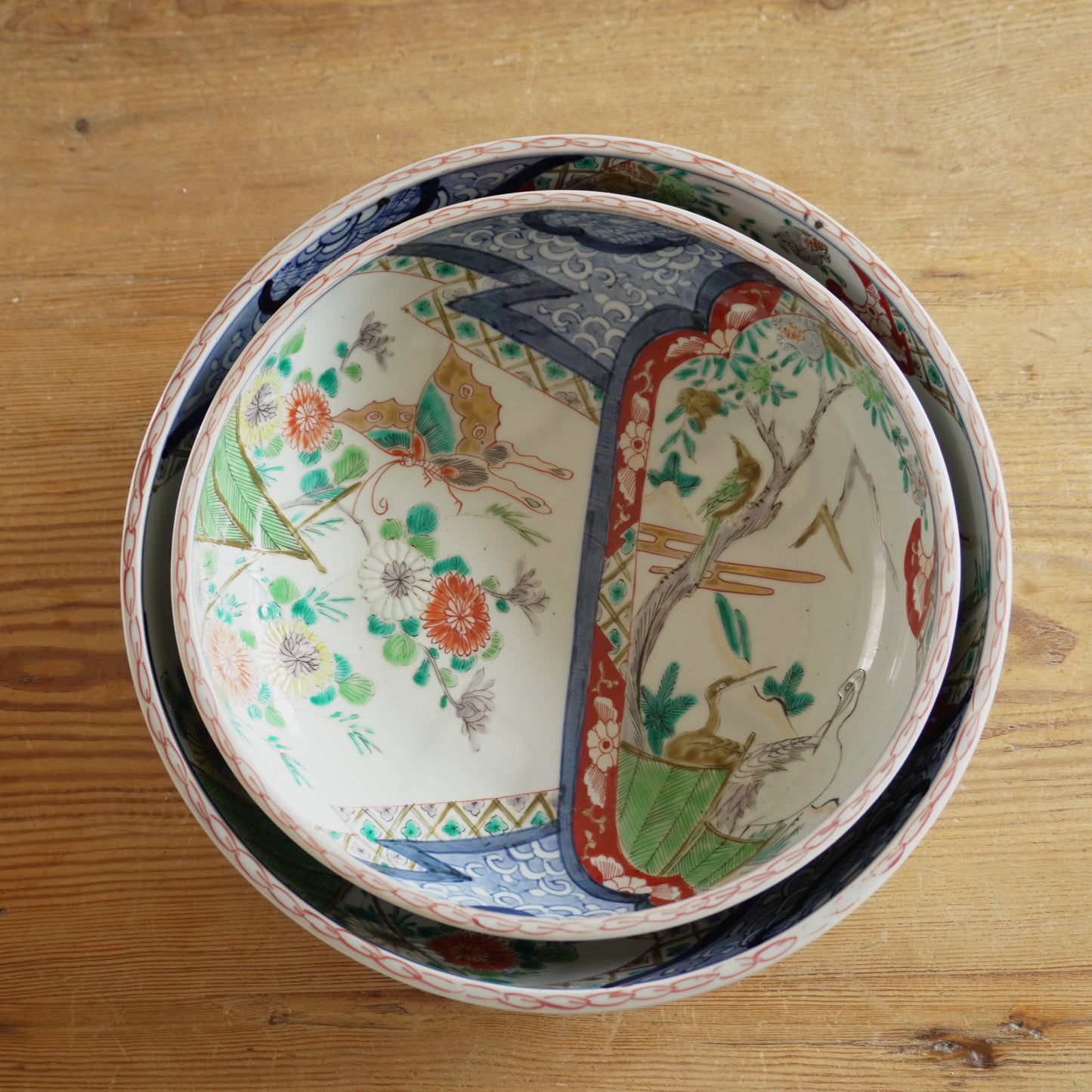 美しい表情の色絵鉢 - Kotto Shop