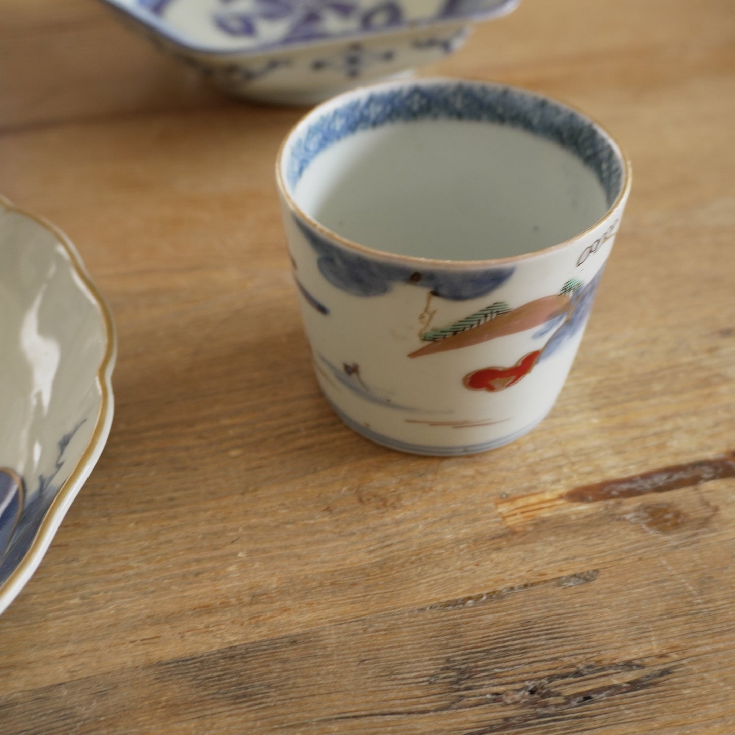 【向付】静かな山水と金彩の美しい器 - Kotto Shop