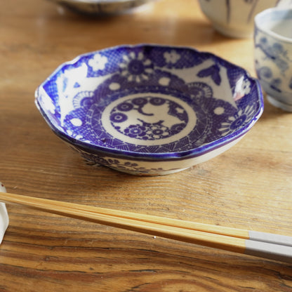 藍花に囲まれた印判なます - Kotto Shop