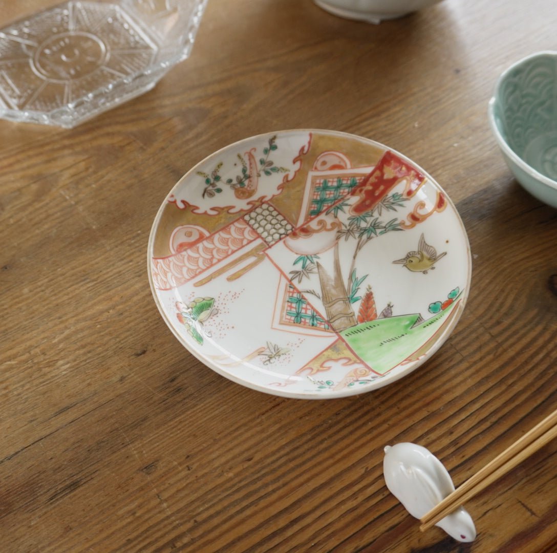 大値下げ⚫希少特大皿⚫古伊万里色絵松竹梅花唐子図大皿⚫直径約46.5cm大正時代 色絵 – Kotto Shop