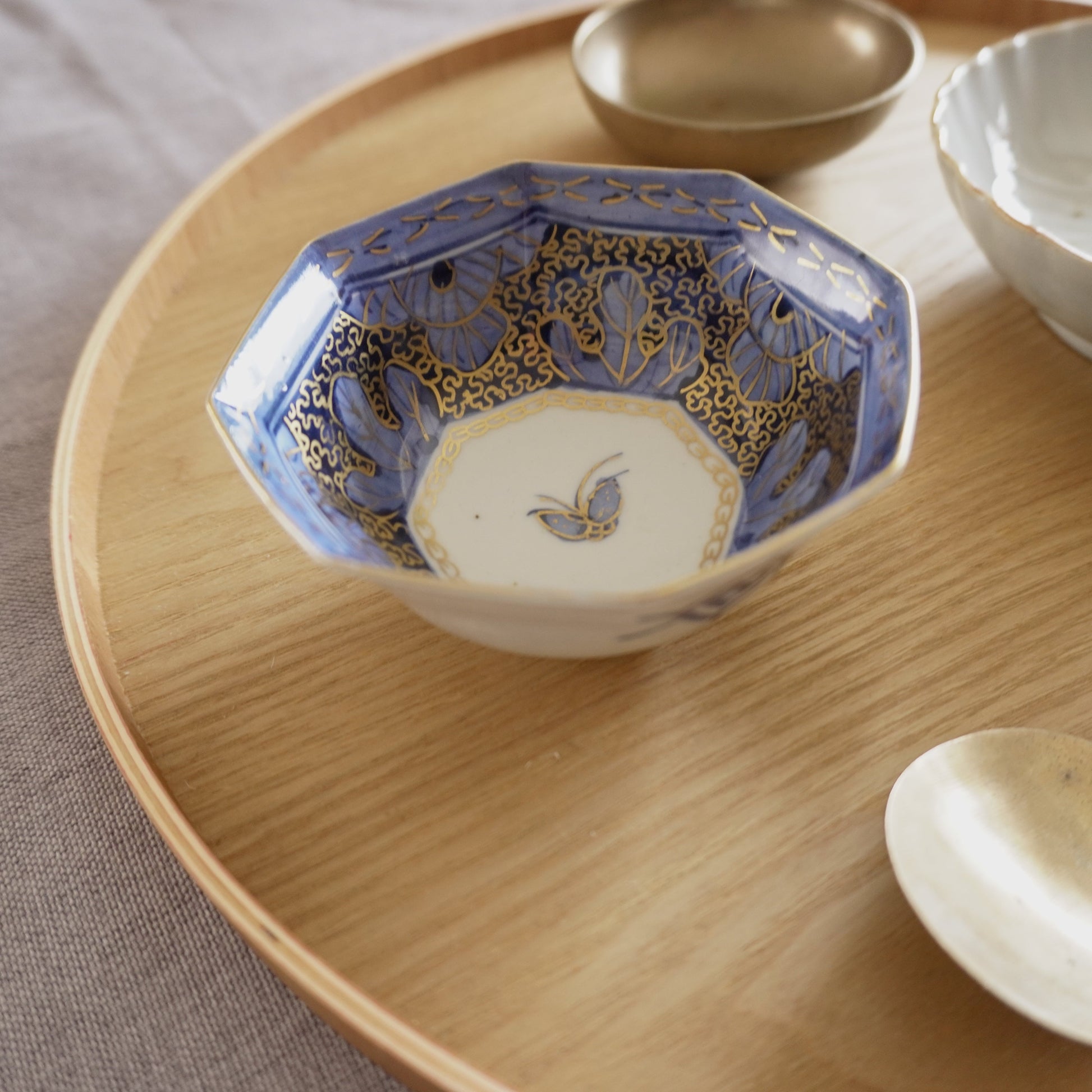 大人可愛い蝶図六角小鉢 - Kotto Shop