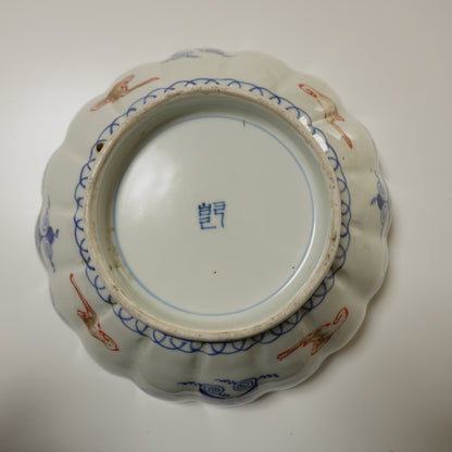 華やぎを纏う 色絵の輪花鉢 - Kotto Shop