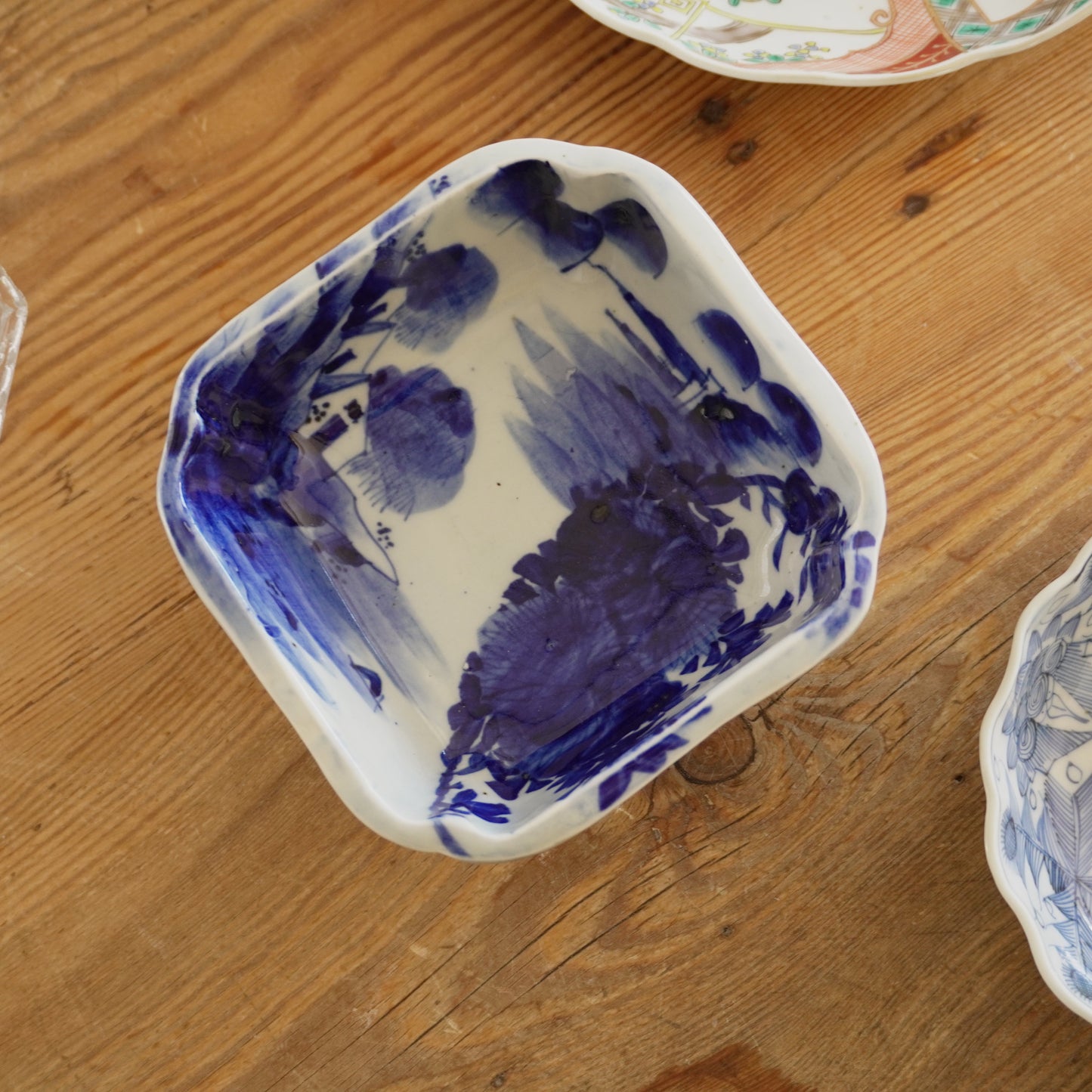 染付が美しいアートな鉢 - Kotto Shop