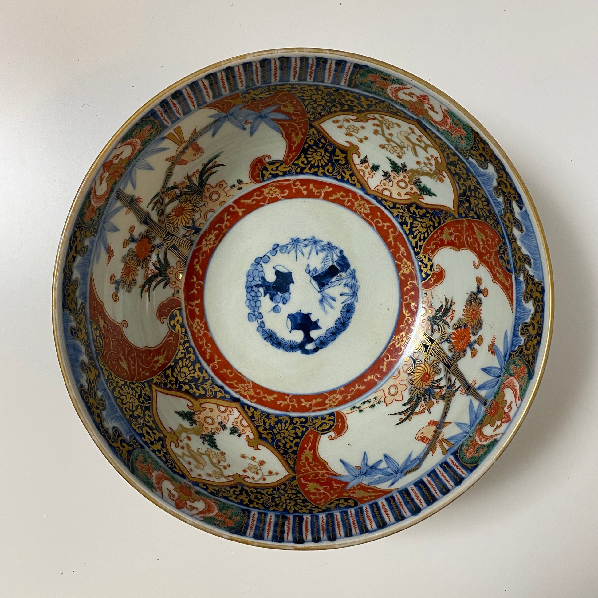 松竹梅の金彩色絵鉢 - Kotto Shop