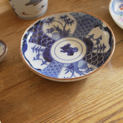 毎日使いの印判獅子中皿 - Kotto Shop