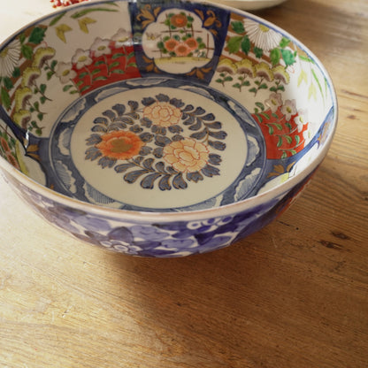 食卓に花を添える色絵大鉢 - Kotto Shop