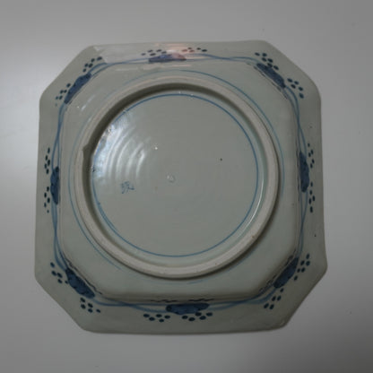 線描きの端正な隅切り大皿 - Kotto Shop