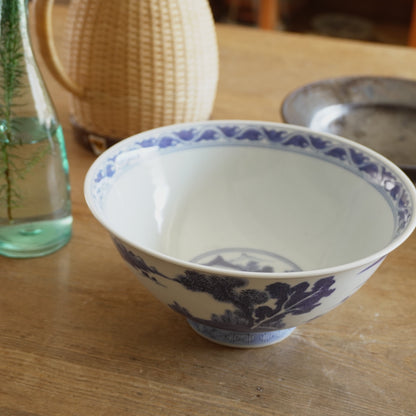 藍の山水が静かに広がる鉢 - Kotto Shop