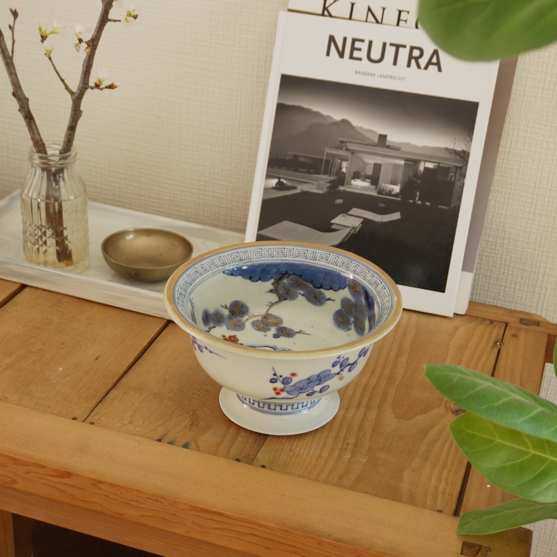 【ややキズあり】染付に金彩が映える盃洗 - Kotto Shop