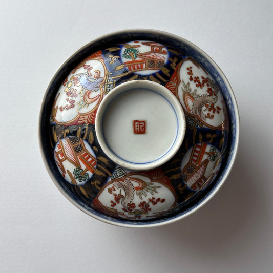 蓋つき色絵茶碗 - Kotto Shop