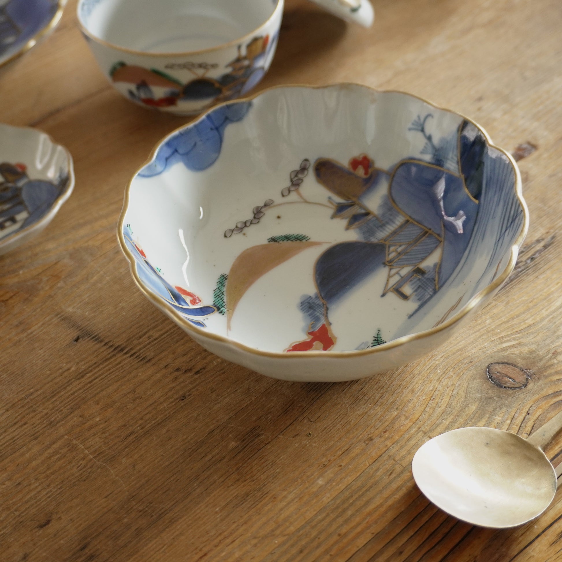 【なます皿】静かな山水と金彩の美しい器 - Kotto Shop