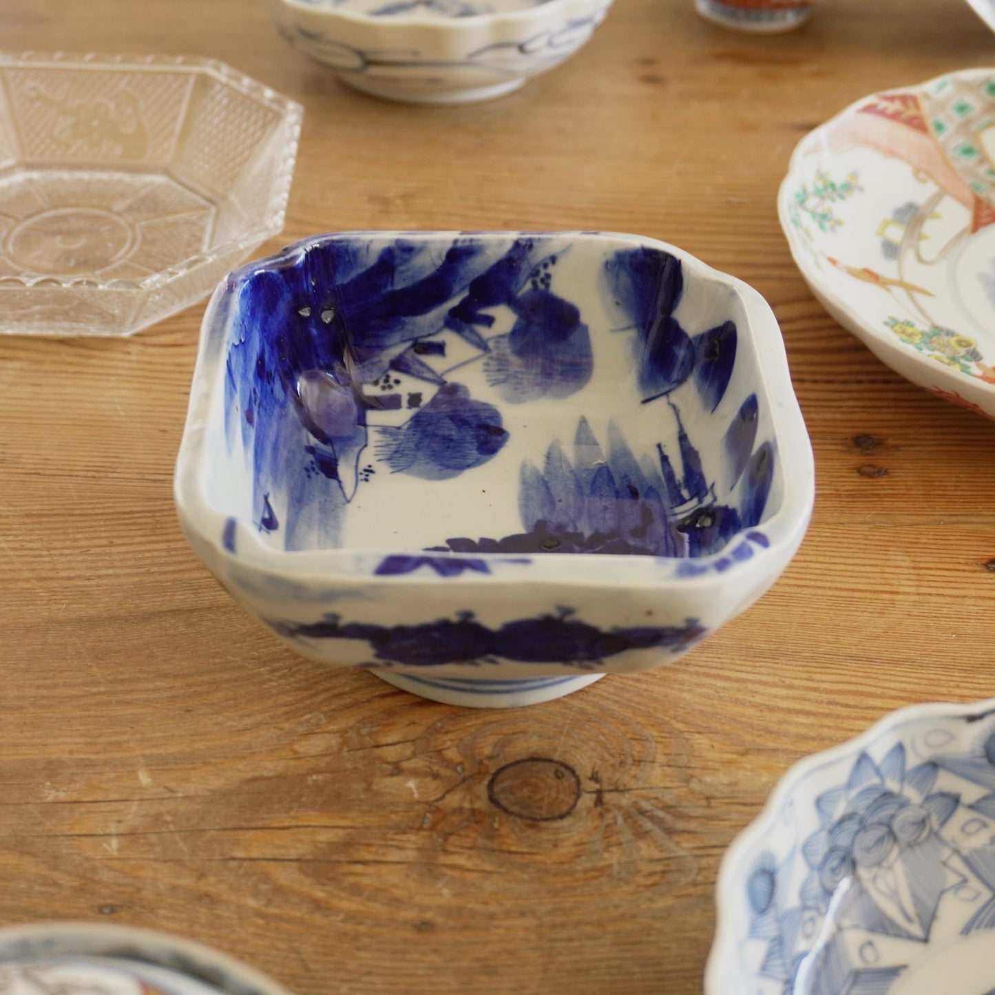 染付が美しいアートな鉢 - Kotto Shop