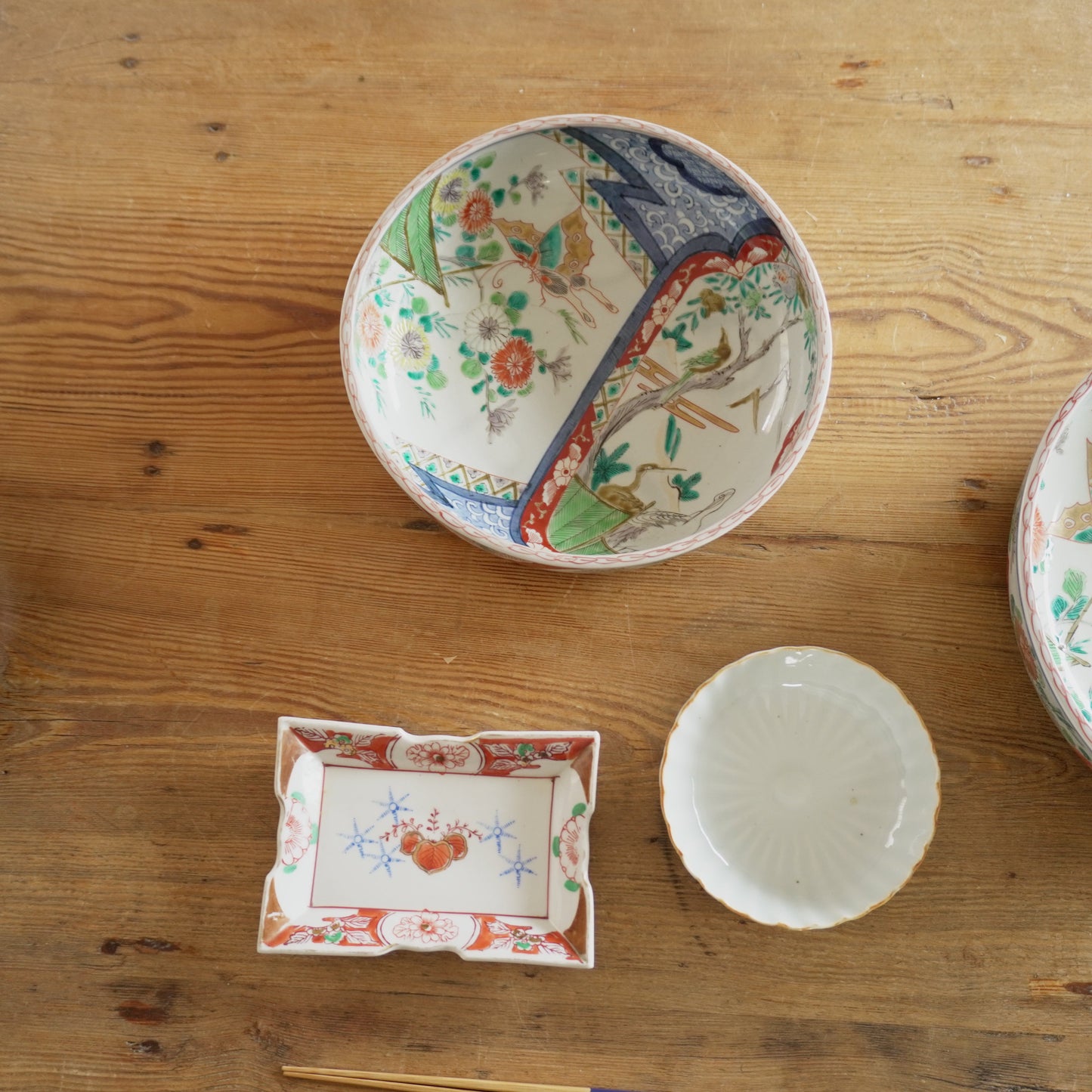 美しい表情の色絵鉢 - Kotto Shop