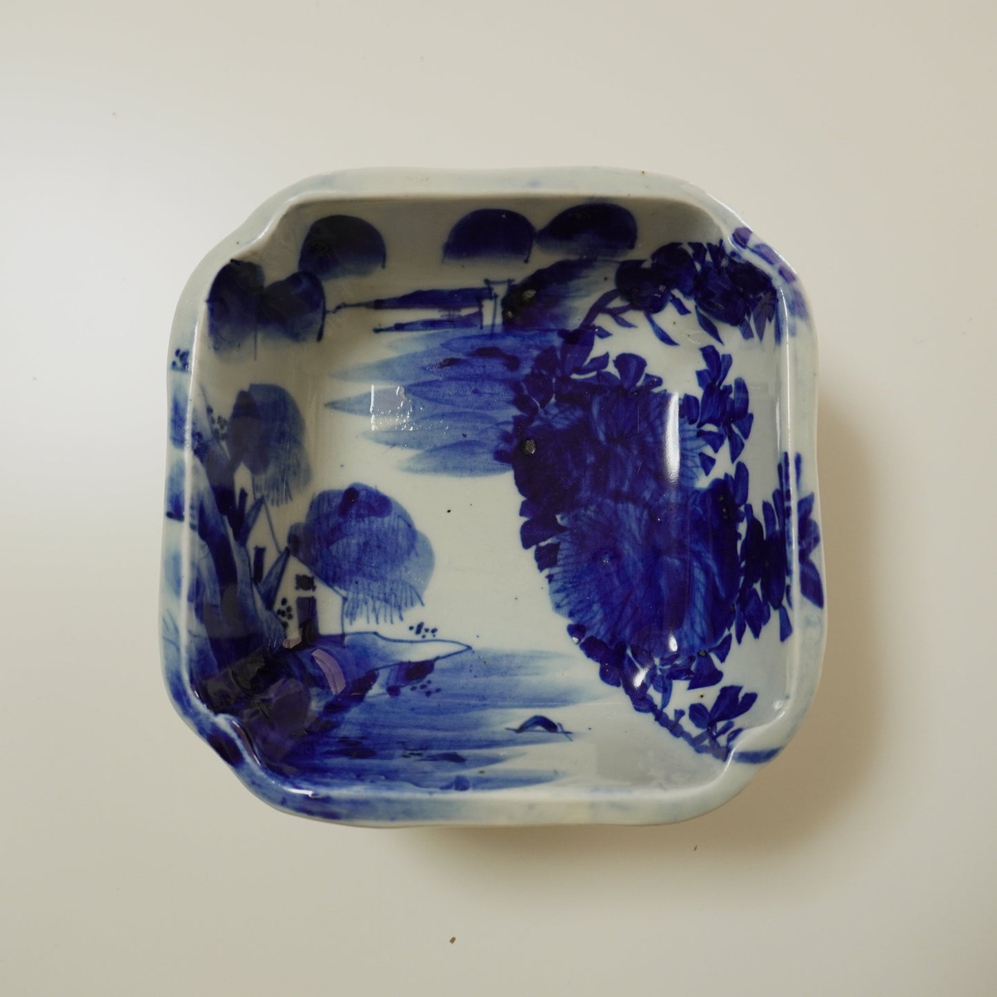 染付が美しいアートな鉢 - Kotto Shop