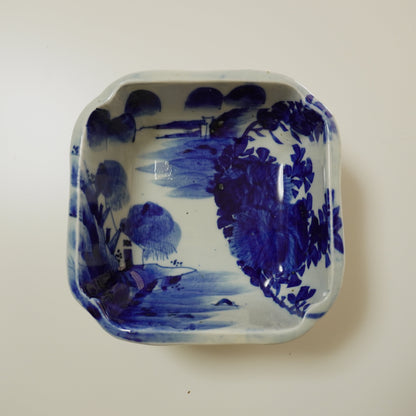 染付が美しいアートな鉢 - Kotto Shop