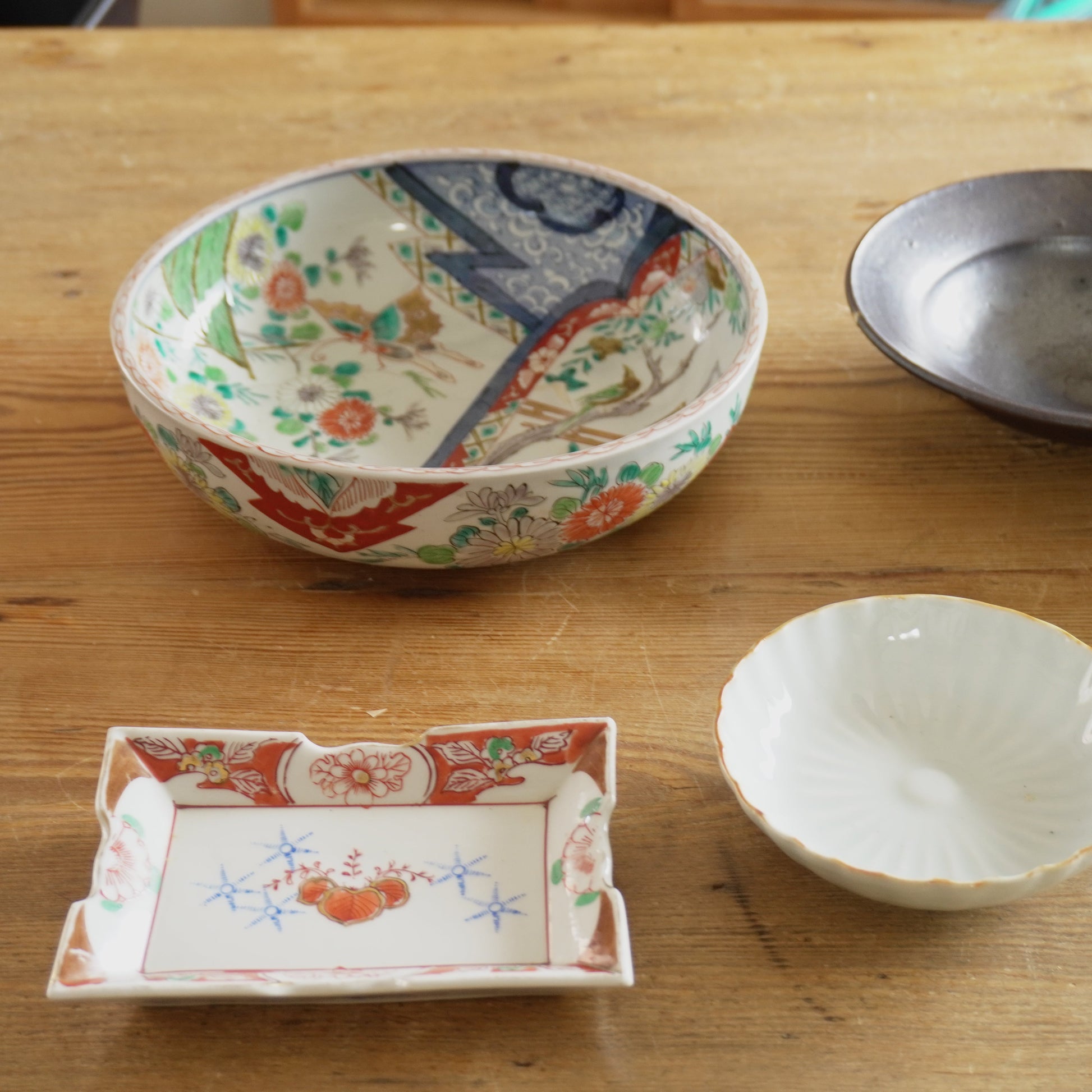 美しい表情の色絵鉢 - Kotto Shop