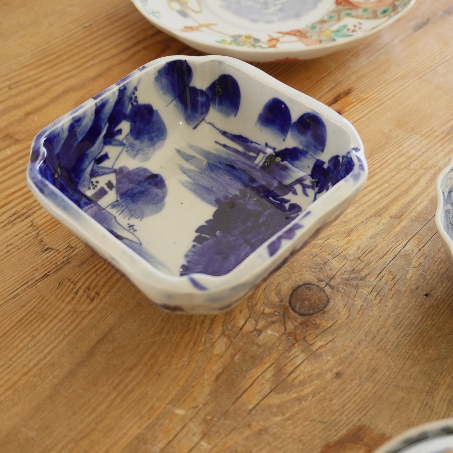 染付が美しいアートな鉢 - Kotto Shop