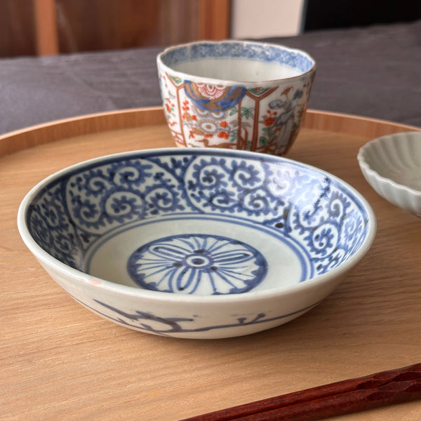 伊万里蛸唐草鉢　江戸時代　MA500 端正な古伊万里蛸唐草なます – Kotto Shop