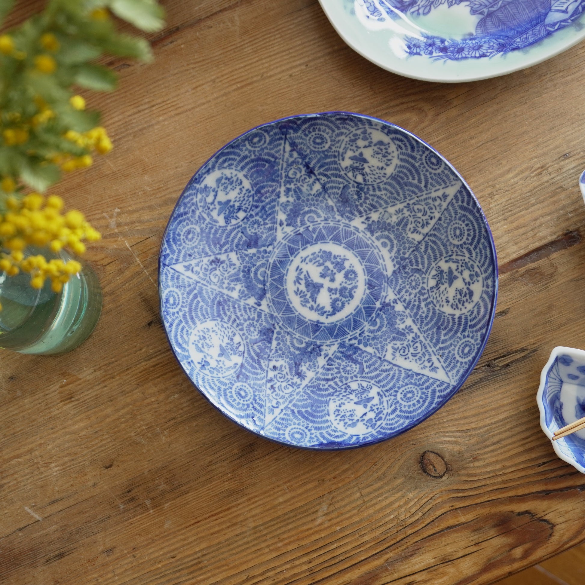 星を象る印判の中皿 - Kotto Shop