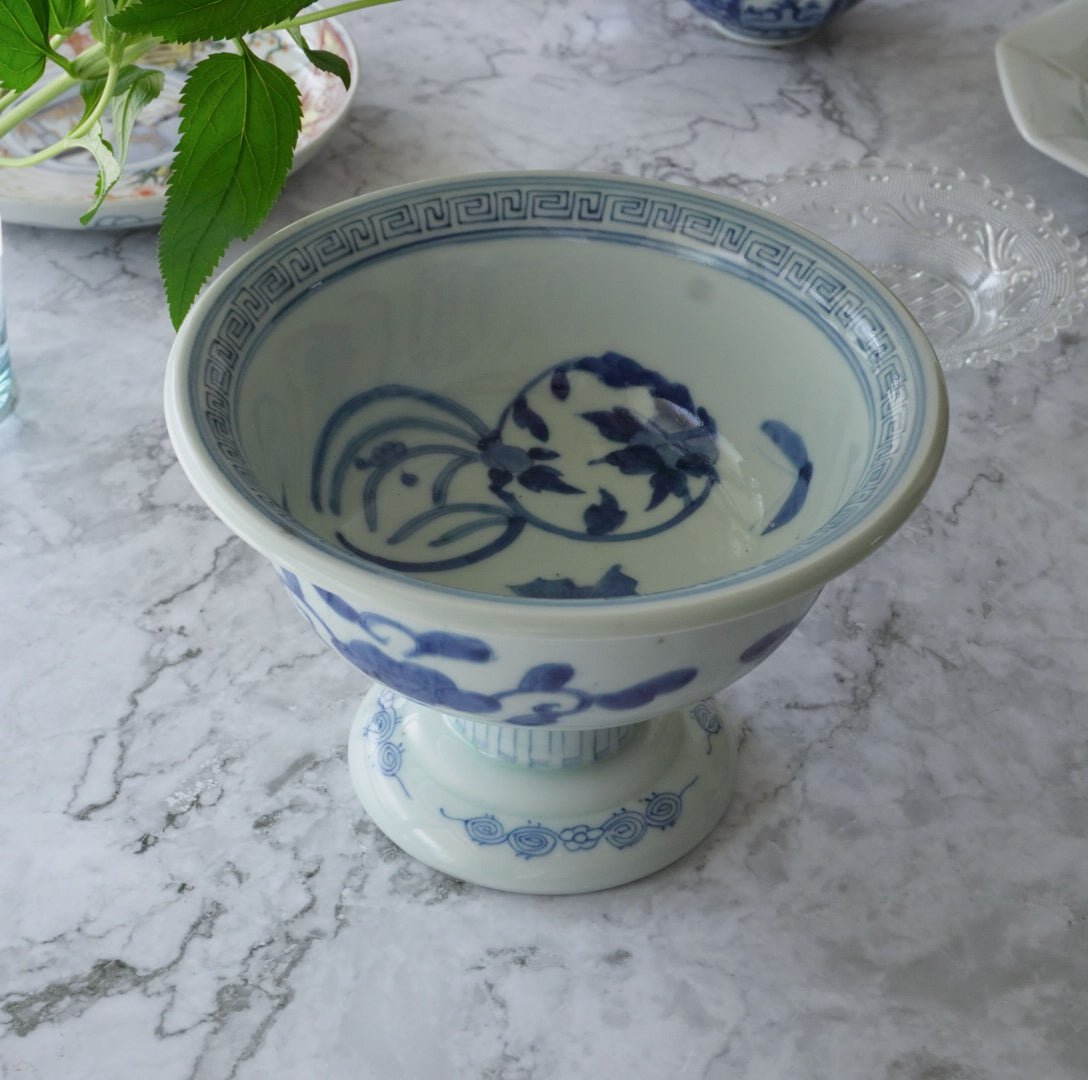 波佐見焼 染付 木瓜型向付中鉢 18cm 洸琳窯の通販｜Studio1156