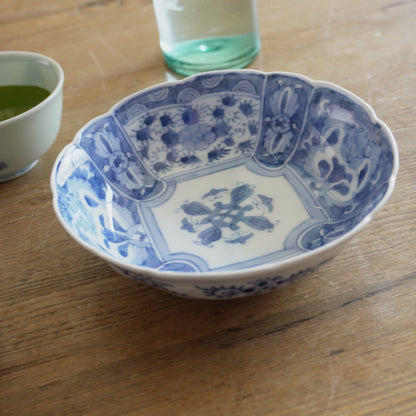 爽やかブルーの四方取りのなます皿 - Kotto Shop