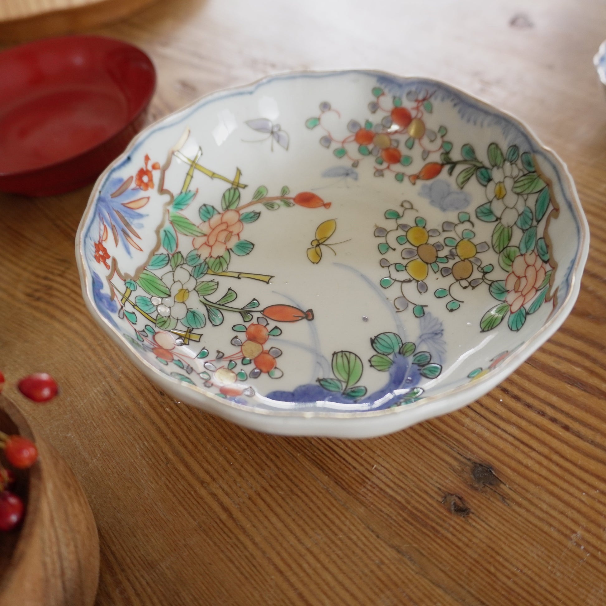 【なます皿】花に蝶が舞う余白の美しい器 - Kotto Shop