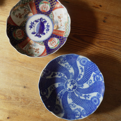 【限定セット】色絵と捻り紋印判皿 - Kotto Shop