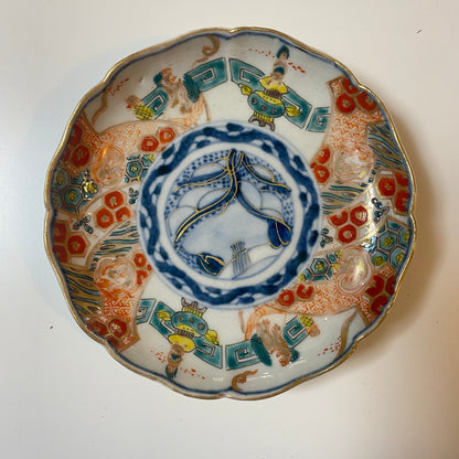 可憐な色合いの古伊万里金彩小皿 - Kotto Shop