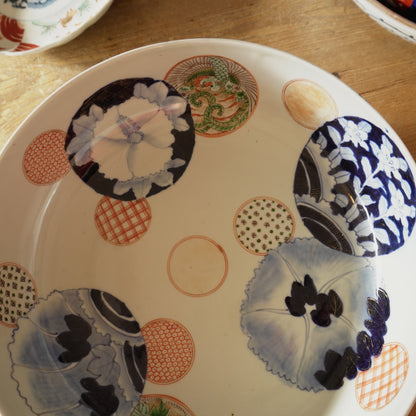 可愛らしいピンクの丸紋大鉢 - Kotto Shop