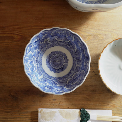 優しい華やかな線描きなます皿 - Kotto Shop