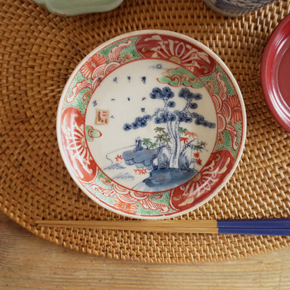 染付と色絵の美しい小皿 - Kotto Shop