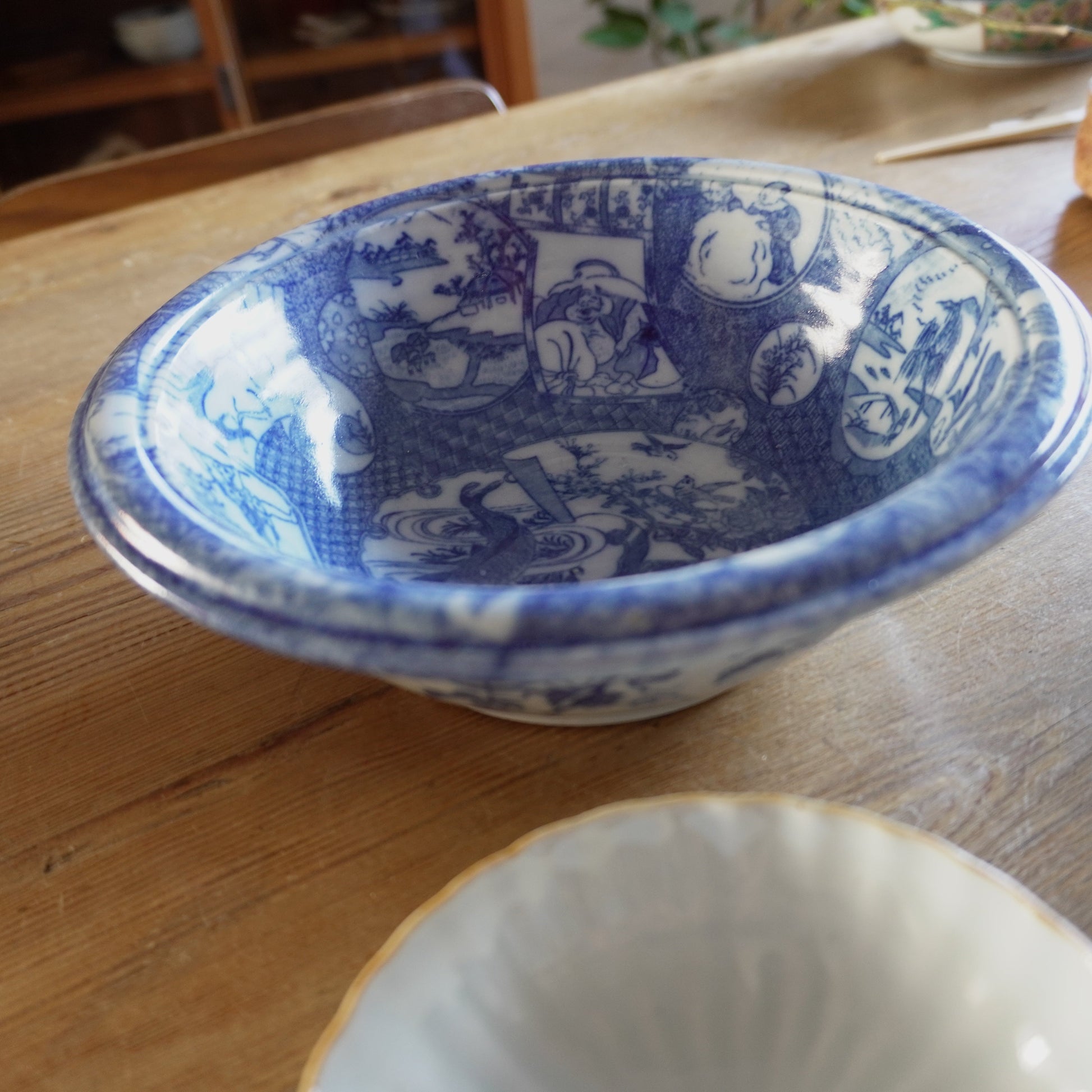 様々な用途に使える印判風景図大鉢 - Kotto Shop