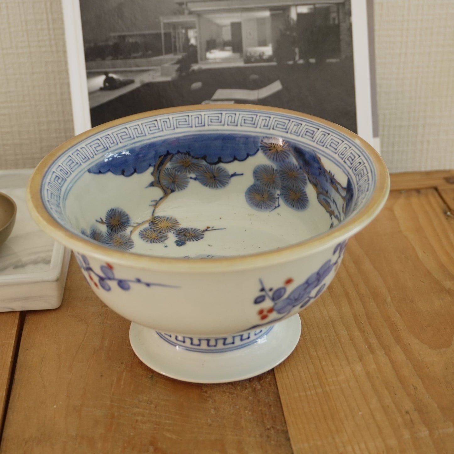 【ややキズあり】染付に金彩が映える盃洗 - Kotto Shop