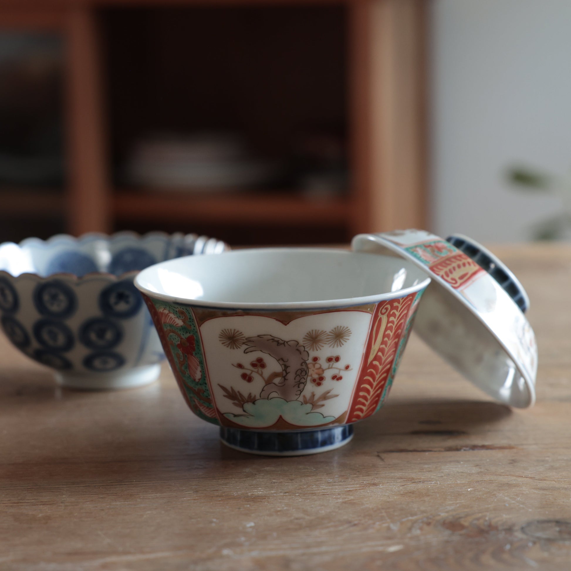 慶びを包む淡色蓋付き茶碗　 - Kotto Shop