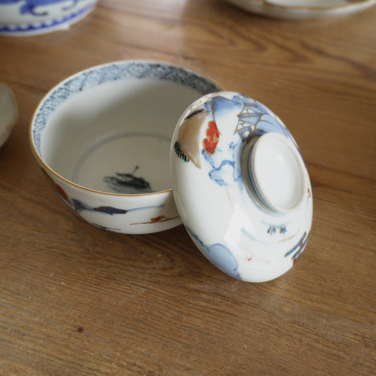 【お茶碗】静かな山水と金彩の美しい器 - Kotto Shop