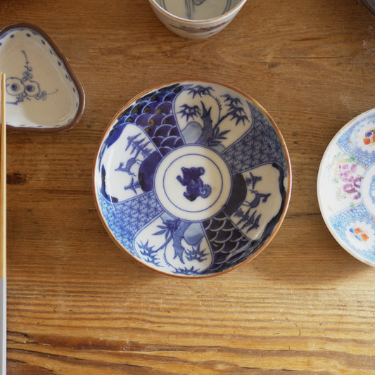 毎日使いの印判獅子中皿 - Kotto Shop