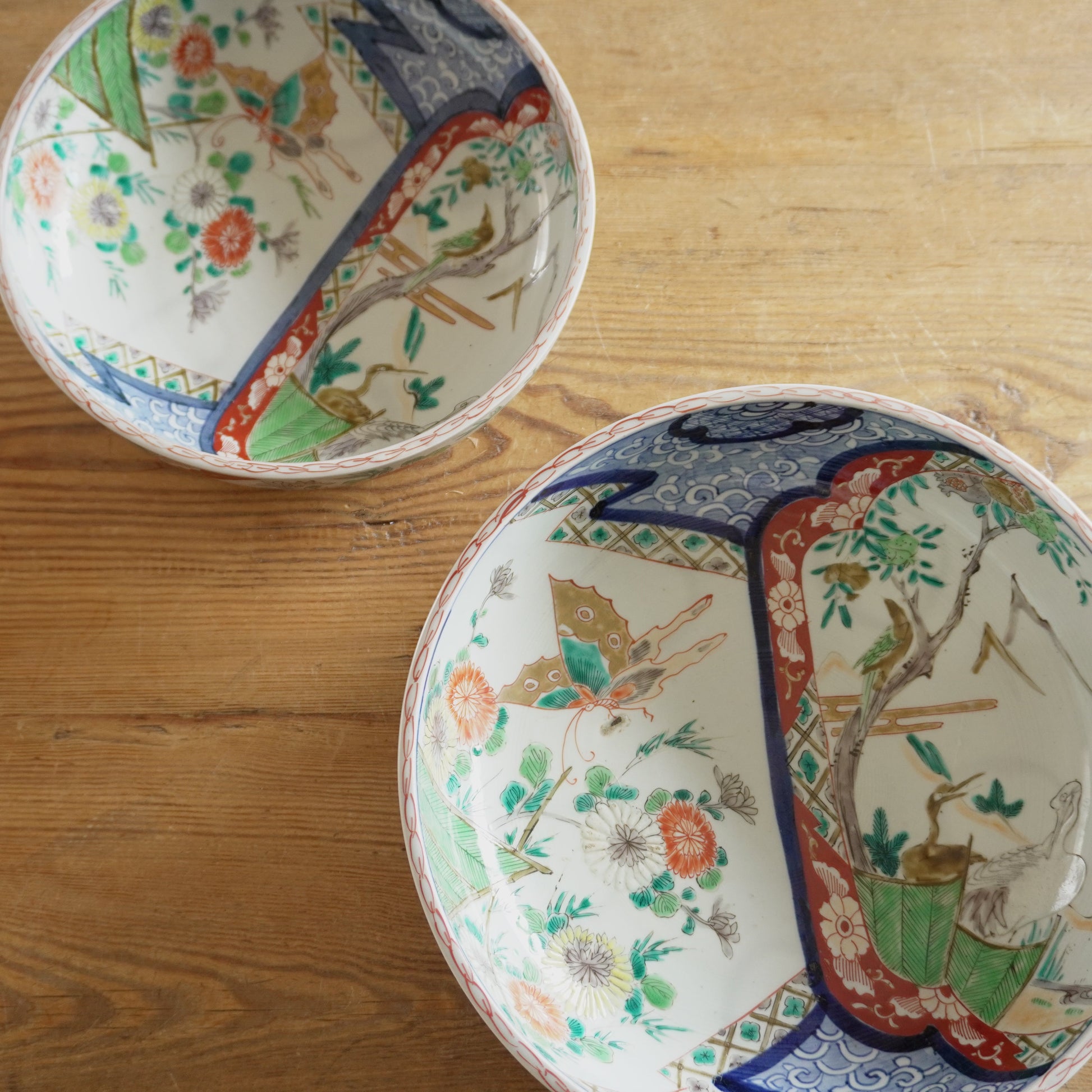 美しい表情の色絵鉢 - Kotto Shop