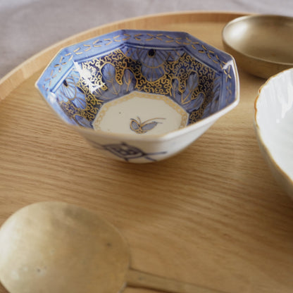 大人可愛い蝶図六角小鉢 - Kotto Shop