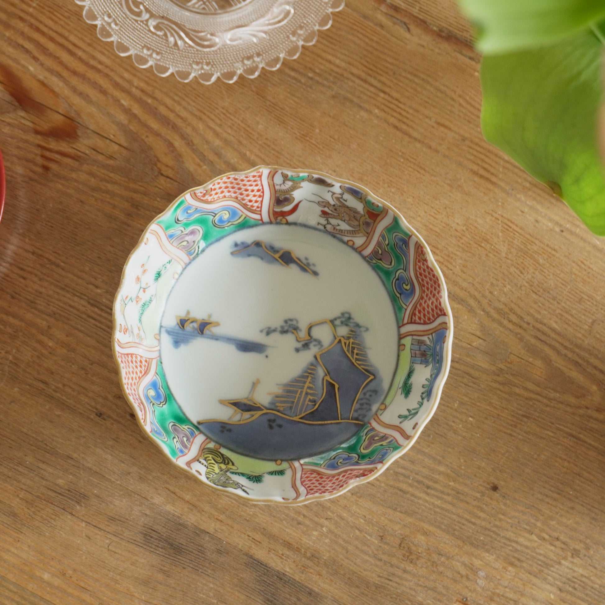 モダンな色合いの古伊万里なます皿 - Kotto Shop