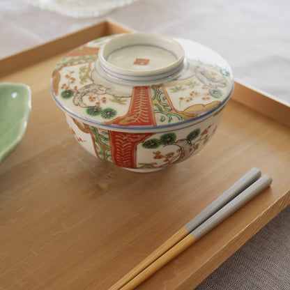 すっきりとした色味の色絵お茶碗 - Kotto Shop