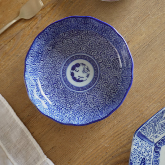 藍の総柄に心躍るなます皿 - Kotto Shop