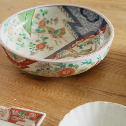 美しい表情の色絵鉢 - Kotto Shop